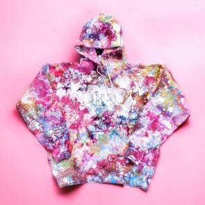 Custom tiedye hoodie pullover MWD Nebula collection multi color galaxy supernova